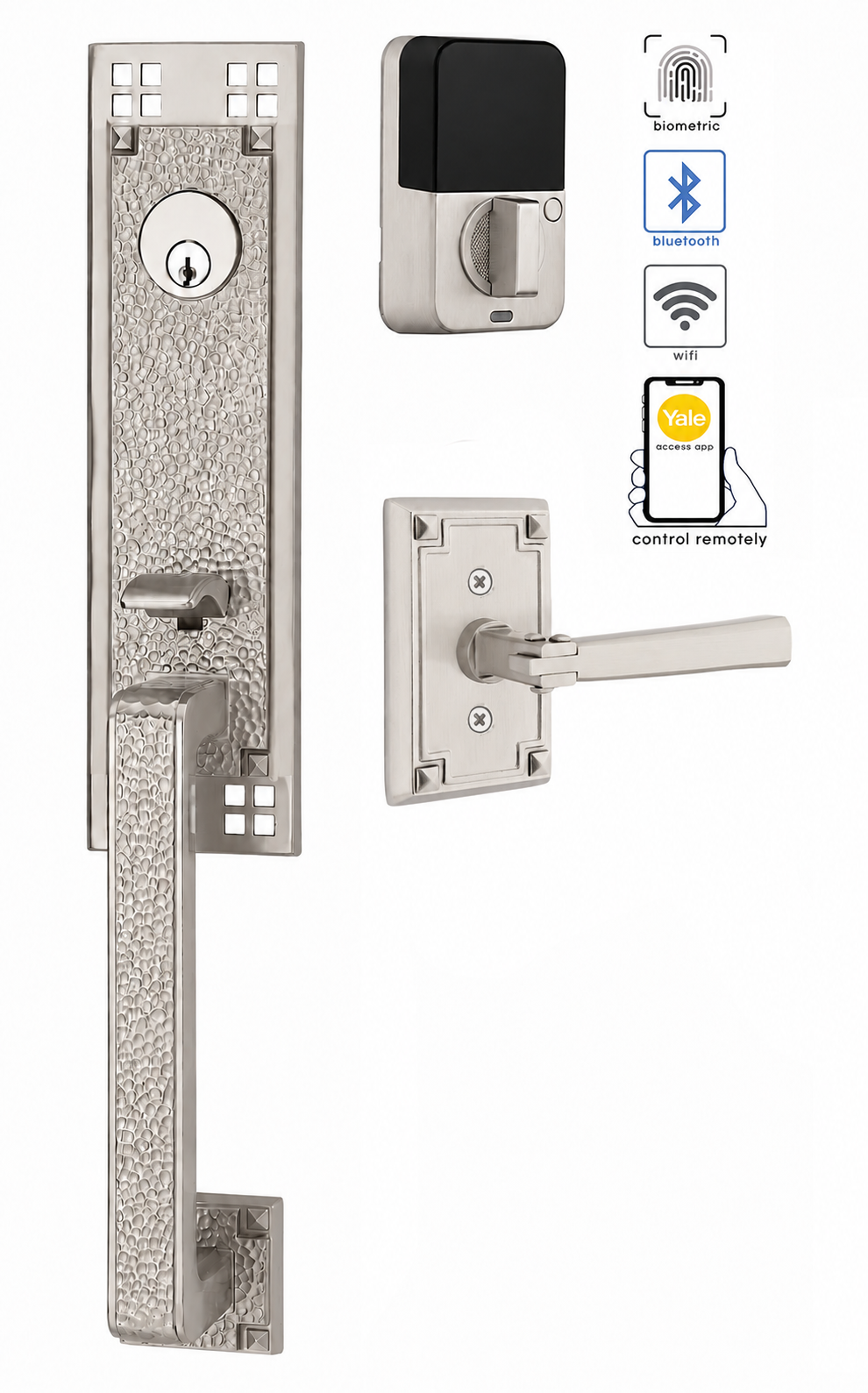Emtek Arts & Crafts Entrance Handleset