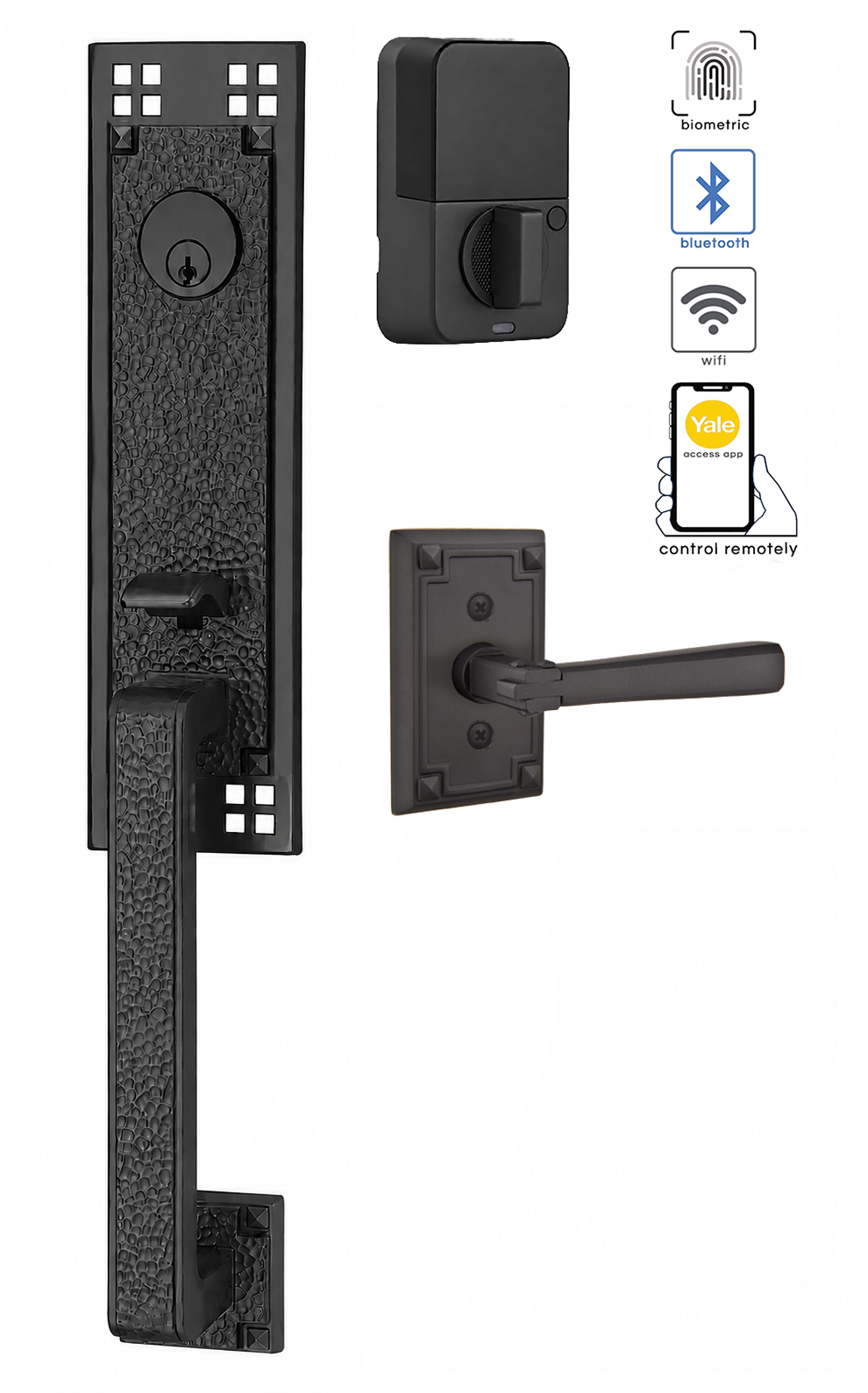Emtek Arts & Crafts Entrance Handleset