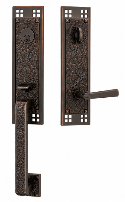 Emtek Arts & Crafts Entrance Handleset