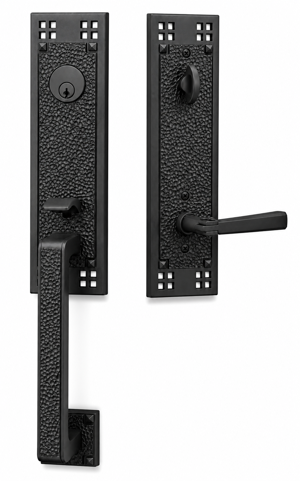 Emtek Arts & Crafts Entrance Handleset
