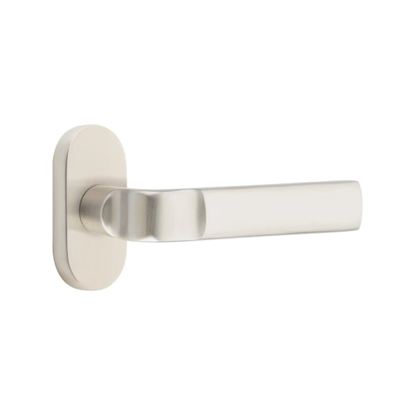 Emtek Aston Lever with 1 1/2 x 3 Inch Oval Stretto Rosette