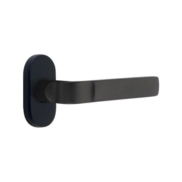 Emtek Aston Lever with 1 1/2 x 3 Inch Oval Stretto Rosette