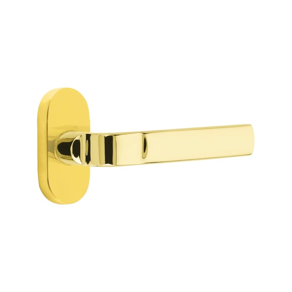Emtek Aston Lever with 1.5" x 3" Oval Stretto Rosette