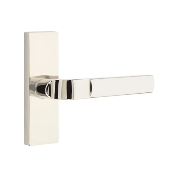 Emtek Aston Lever with 1 1/2 x 5 Inch Oval Stretto Rosette