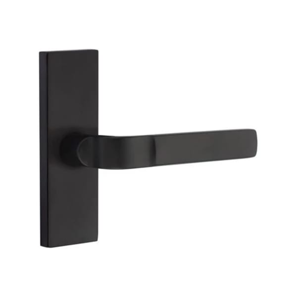 Emtek Aston Lever with 1 1/2 x 5 Inch Oval Stretto Rosette