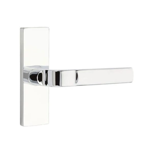 Emtek Aston Lever with 1 1/2 x 5 Inch Oval Stretto Rosette