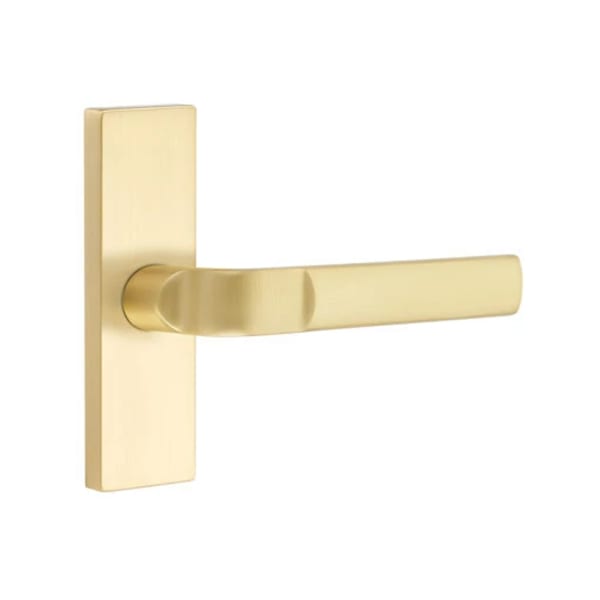 Emtek Aston Lever with 1 1/2 x 5 Inch Oval Stretto Rosette