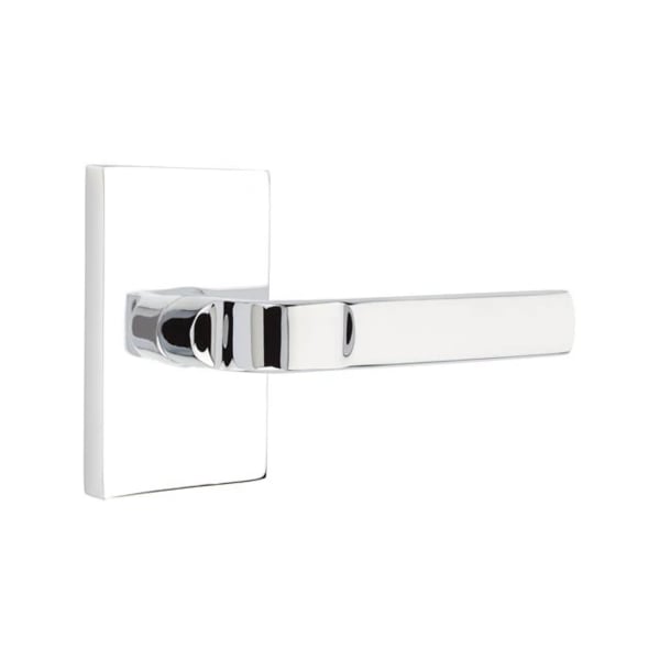 Emtek Aston Lever with Modern Rectangular Rosette