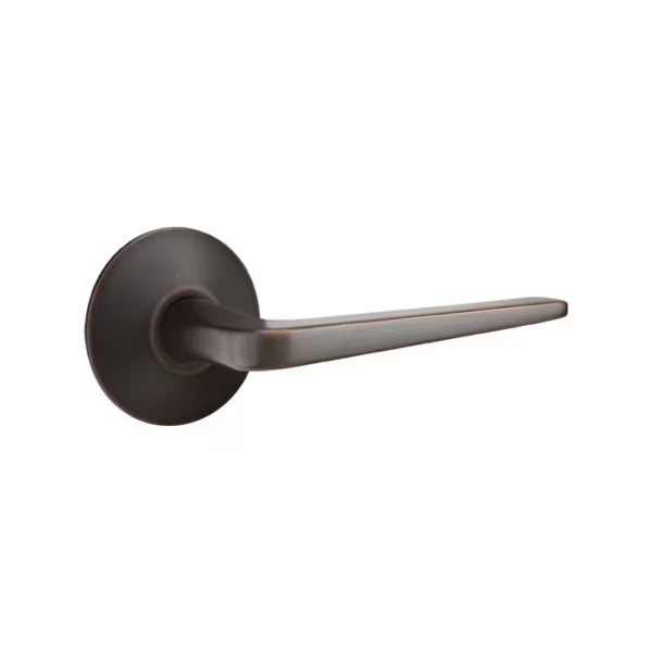 Emtek Athena Interior Mortise Lever with Modern Rosette