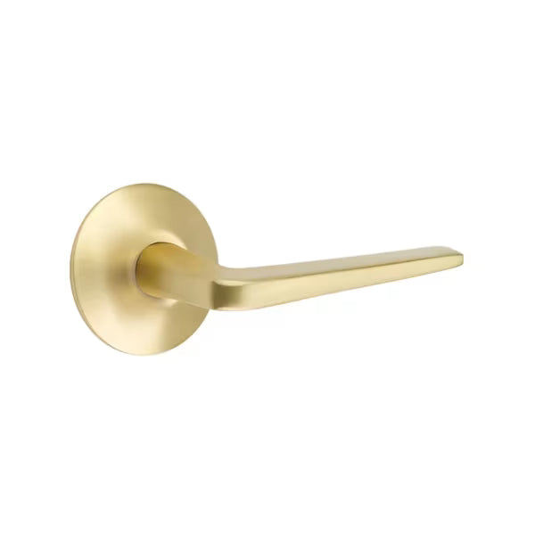 Emtek Athena Interior Mortise Lever with Modern Rosette