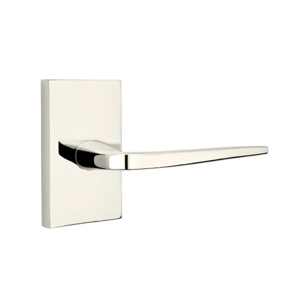 Emtek Athena Lever Handle with Modern Rectangular Rosette