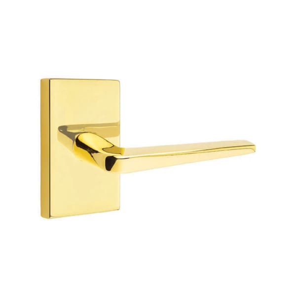 Emtek Athena Lever Handle with Modern Rectangular Rosette