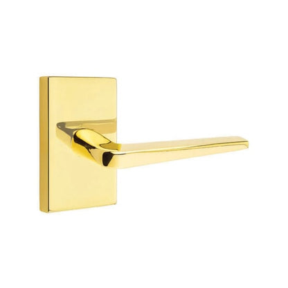 Emtek Athena Lever Handle with Modern Rectangular Rosette
