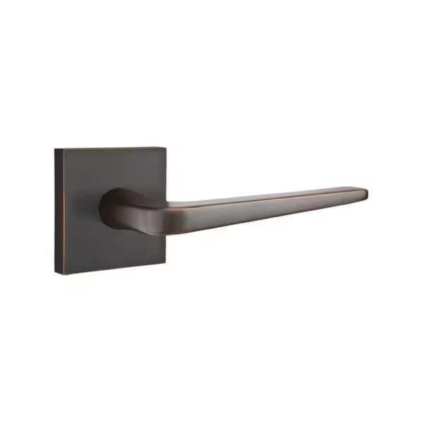 Emtek Athena Interior Mortise Lever with Square Rosette