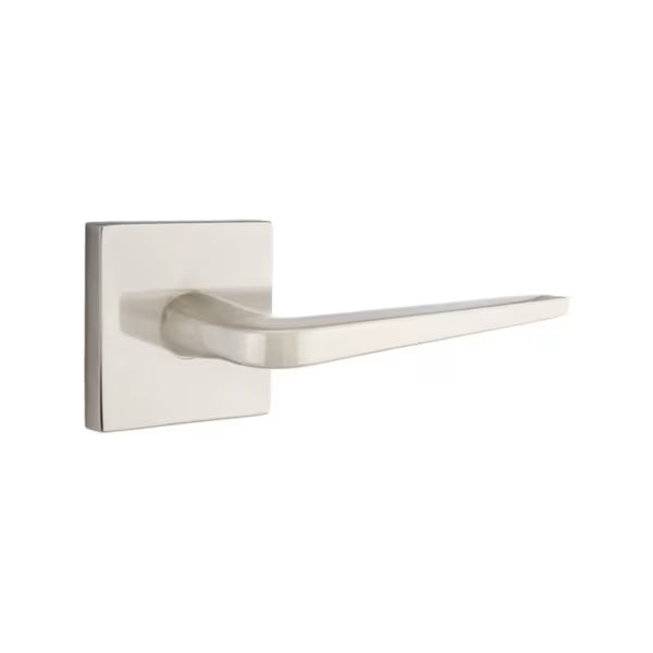 Emtek Athena Interior Mortise Lever with Square Rosette
