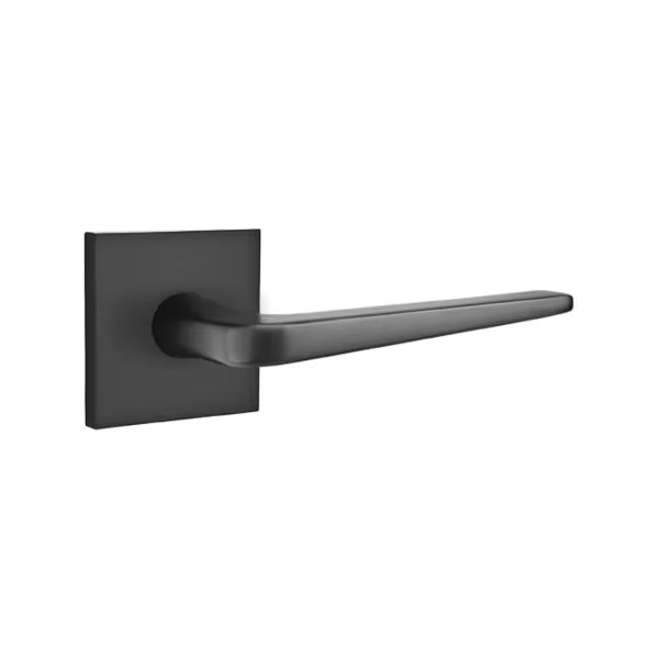 Emtek Athena Interior Mortise Lever with Square Rosette