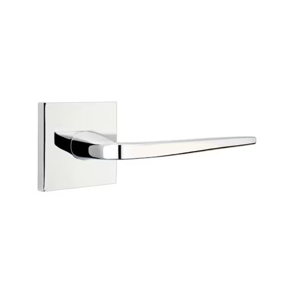 Emtek Athena Interior Mortise Lever with Square Rosette