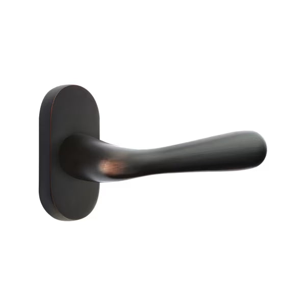 Emtek Basel Lever with 1.5" x 3" Oval Stretto Rosette