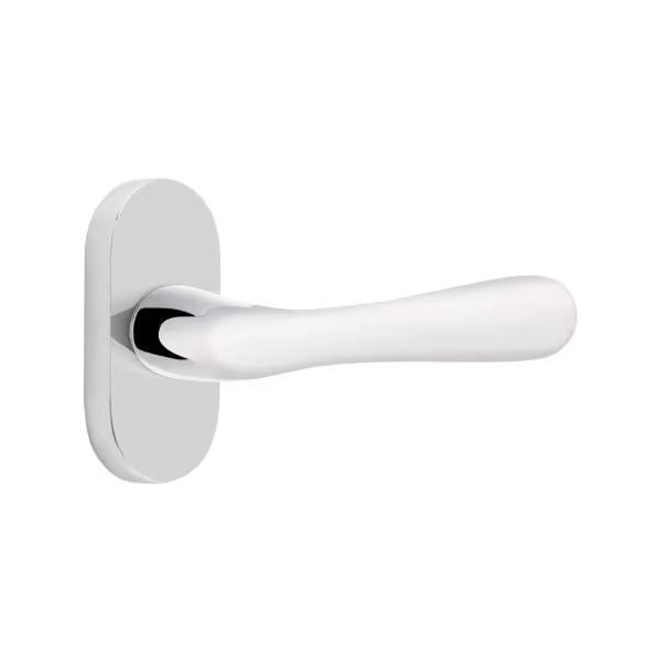 Emtek Basel Lever with 1.5" x 3" Oval Stretto Rosette