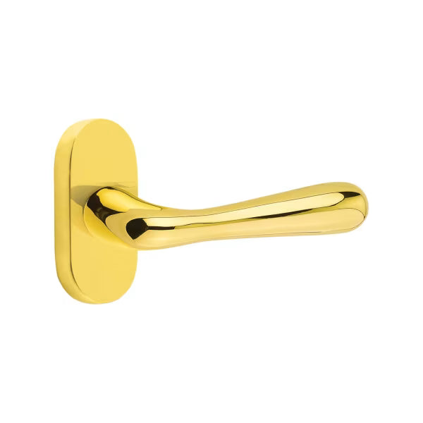 Emtek Basel Lever with 1.5" x 3" Oval Stretto Rosette