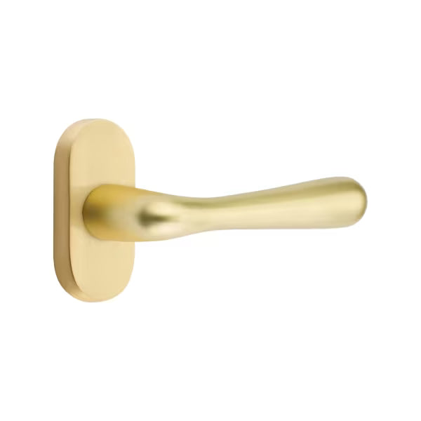 Emtek Basel Lever with 1.5" x 3" Oval Stretto Rosette