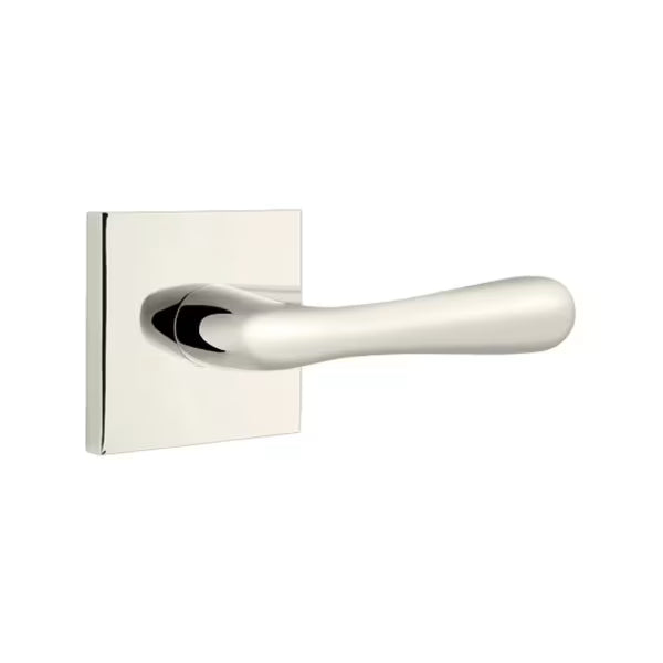 Emtek Basel Lever Handle with Square Rosette