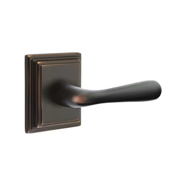 Emtek Basel Lever with Wilshire Rosette