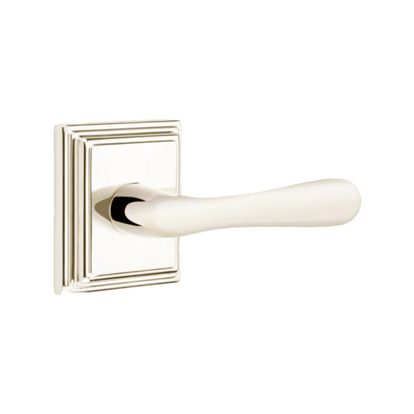 Emtek Basel Lever with Wilshire Rosette