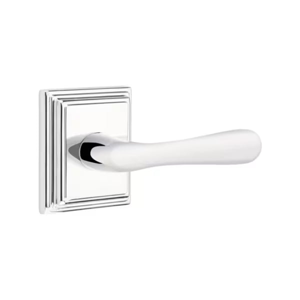 Emtek Basel Lever with Wilshire Rosette