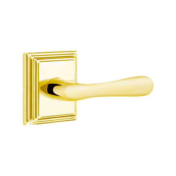 Emtek Basel Lever with Wilshire Rosette