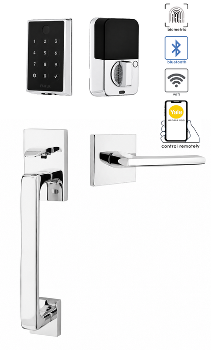 Emtek Empowered 2 Touch Screen Entry Set with Baden Grip