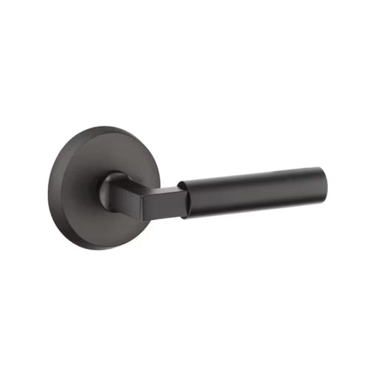 Emtek Sandcast Bronze Bryce Lever Handle with Style 2 Rosette