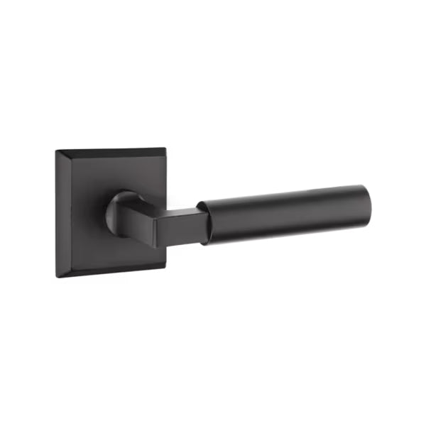 Emtek Sandcast Bronze Bryce Lever Handle with Style 6 Rosette