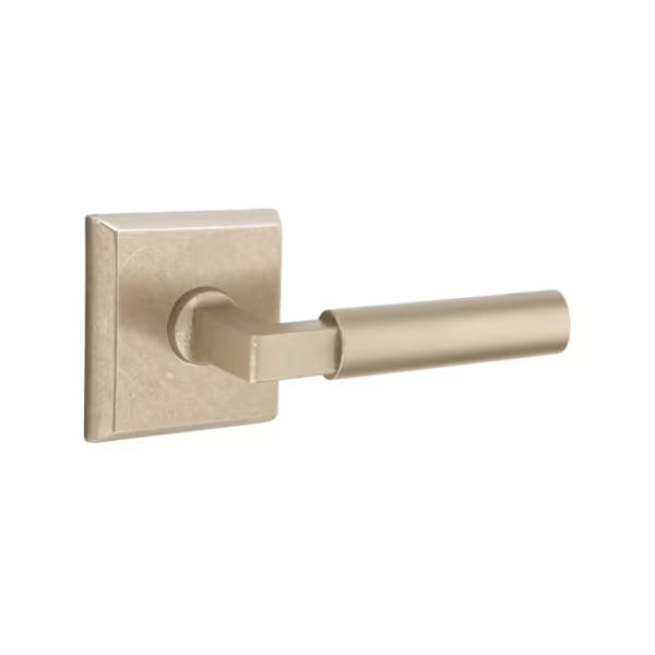 Emtek Sandcast Bronze Bryce Lever Handle with Style 6 Rosette