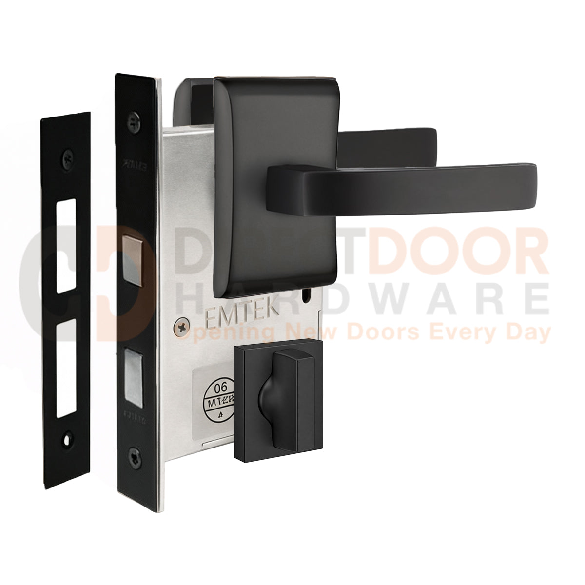 Emtek Breslin Interior Mortise Lever with Neos Rosette