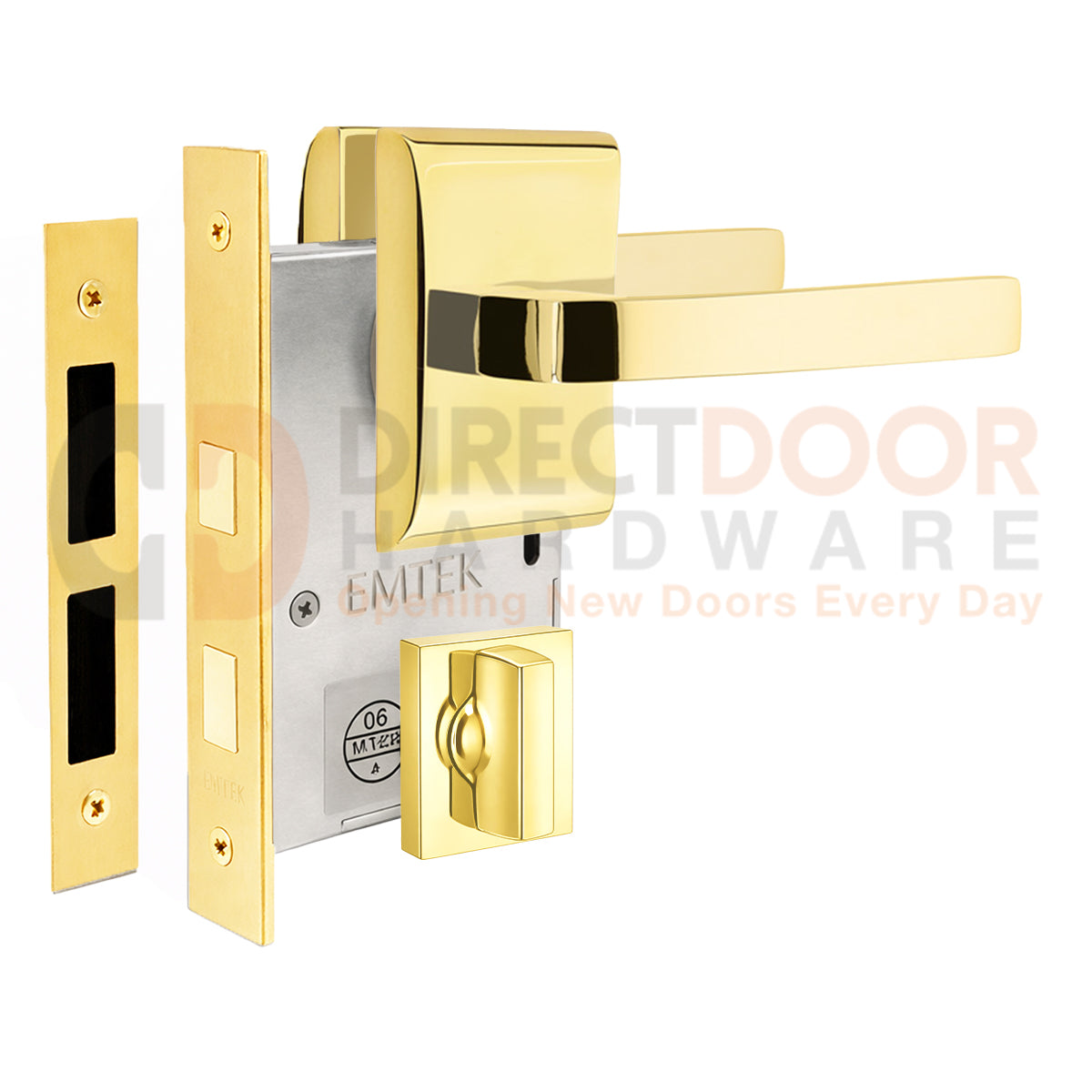 Emtek Breslin Interior Mortise Lever with Neos Rosette