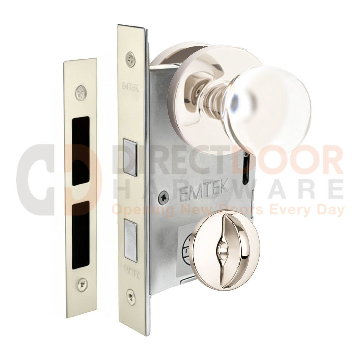 Emtek Bristol Interior Mortise Knob with Disk Rosette