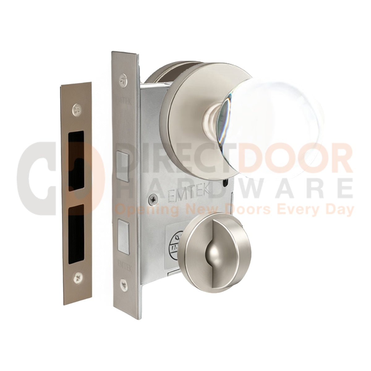 Emtek Bristol Interior Mortise Knob with Disk Rosette