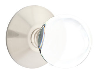 Emtek Bristol Interior Mortise Knob with Modern Rosette