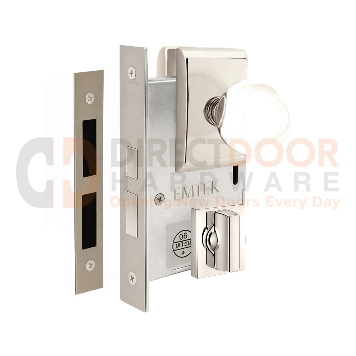 Emtek Bristol Interior Mortise Knob with Neos Rosette