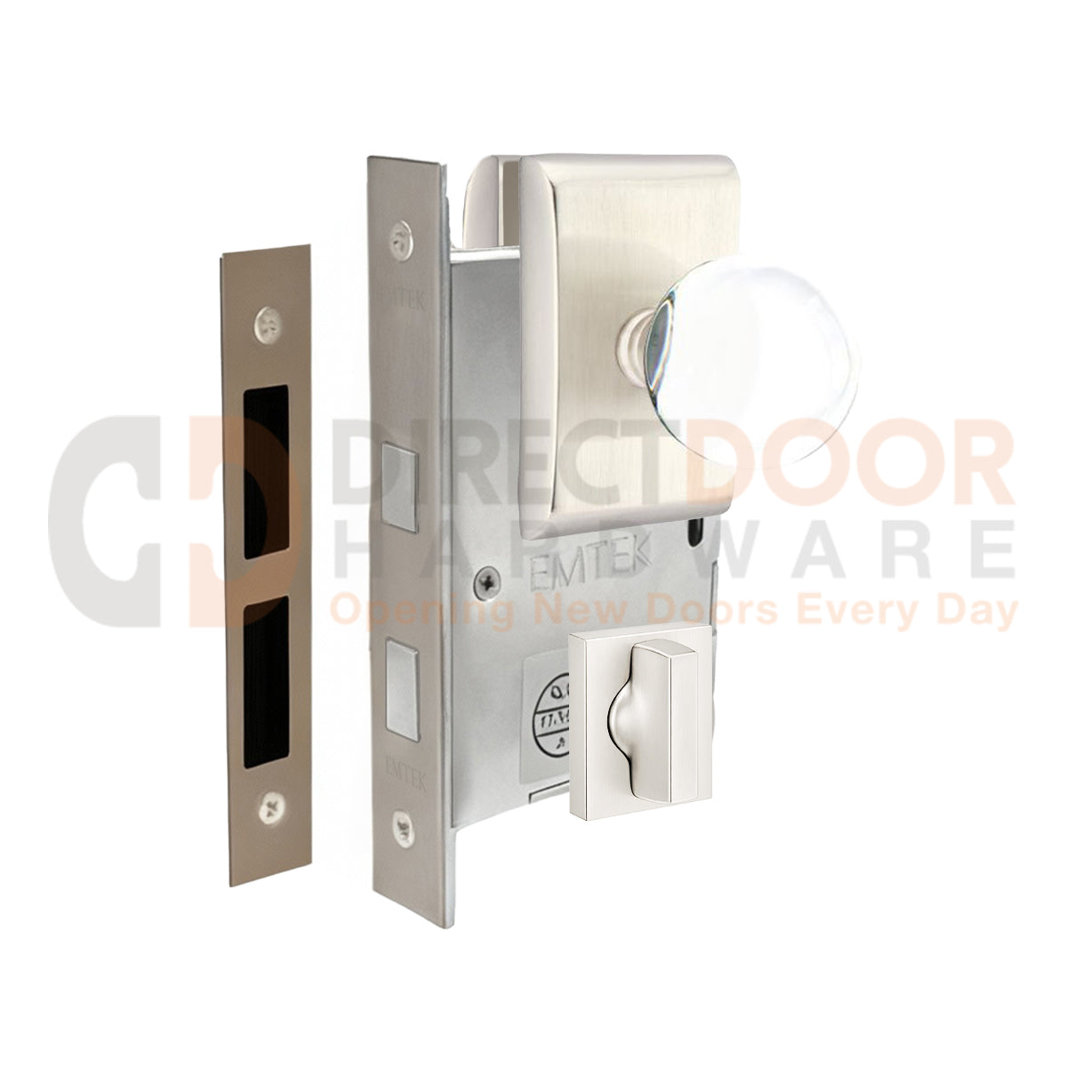 Emtek Bristol Interior Mortise Knob with Neos Rosette