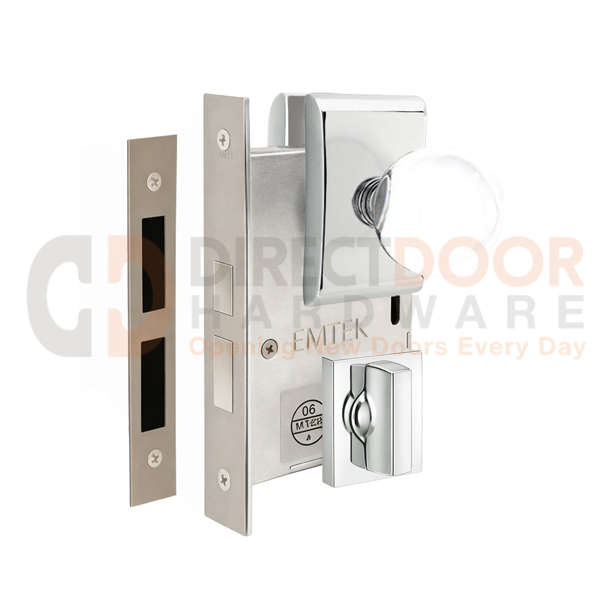 Emtek Bristol Interior Mortise Knob with Neos Rosette