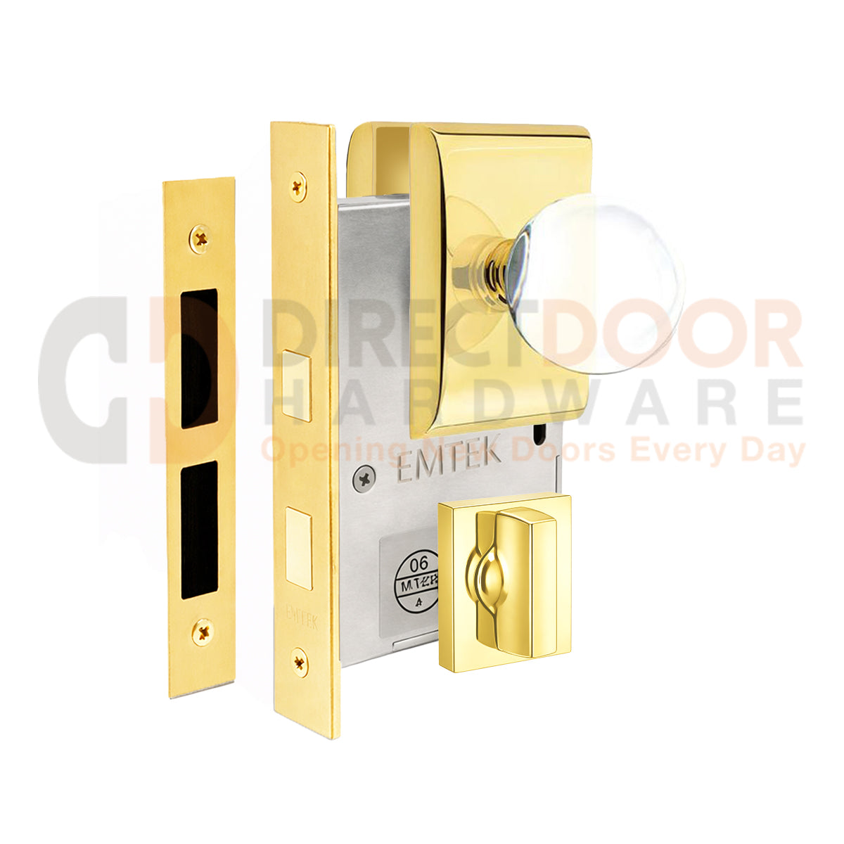 Emtek Bristol Interior Mortise Knob with Neos Rosette