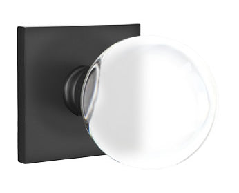 Emtek Bristol Interior Mortise Knob with Square Rosette