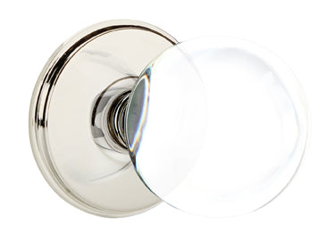 Emtek Bristol Clear Crystal Knob with Watford Rosette