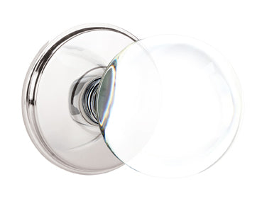 Emtek Bristol Crystal Knob with Watford Rosette Polished Chrome