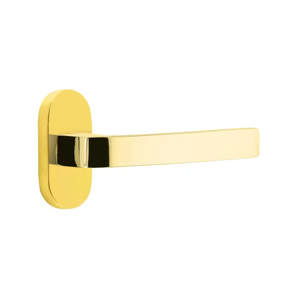 Emtek Breslin Lever with 1.5" x 3" Oval Stretto Rosette