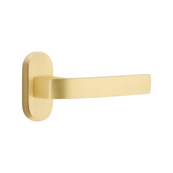 Emtek Breslin Lever with 1.5" x 3" Oval Stretto Rosette