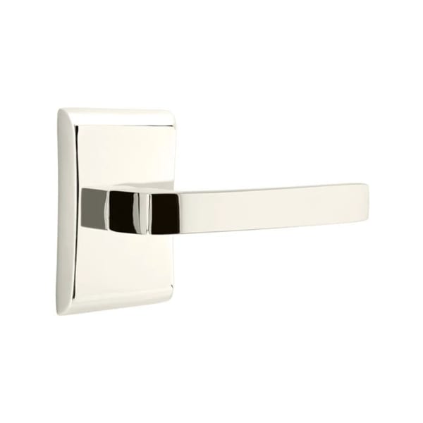 Emtek Breslin Lever Handle with Modern Neos Rosette