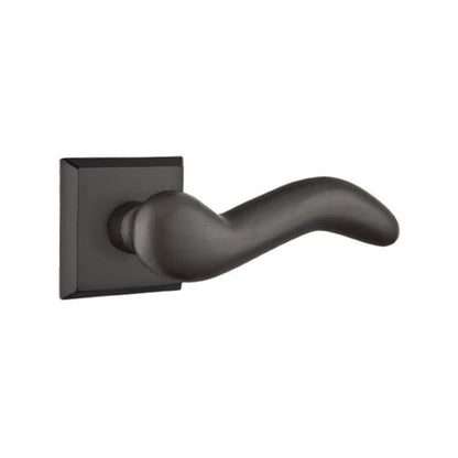 Emtek Sandcast Bronze Cody Lever with Style 6 Rosette